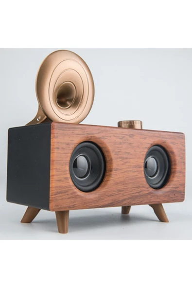 MobilHub Bluetooth Hoparlör VKB6 Gramafon Nostalji Radyo - Resim 3