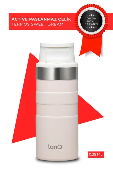 TanQ Ömür Boyu Garantili Active Paslanmaz Çelik Termos Sweet Dreams 0.35 Lt- (12 Oz) - 1