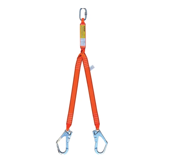 karam Çift Kol Şok Emicili Lanyard Kolon Halatlı Karabinalı Büyük Kancalı - Ka 361 - 3