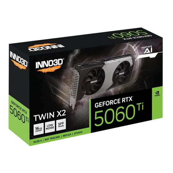 Inno3D GeForce RTX5060Ti 16GB Twin X2 128Bit GDDR7 Ekran Kartı N506T2-16D7-191073N - 3