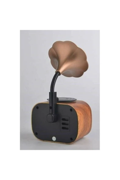 NKŞTİCARET Bluetooth Hoparlör Vk-b5 Gramafon Nostalji Radyo - 3