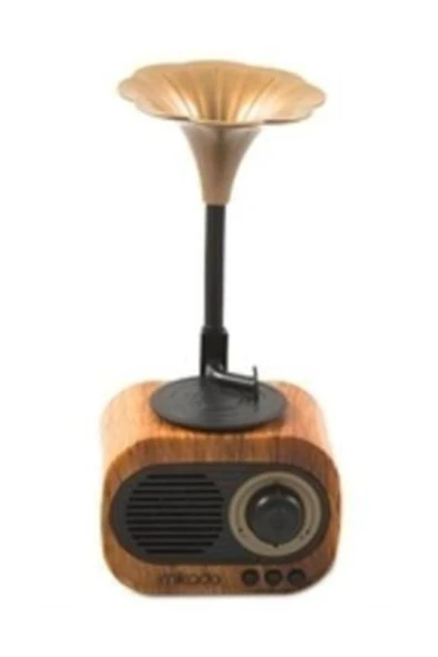 cepcim Nostalji Ahşap Klasik Gramafon Bluetooth Müzik Kutusu - 2