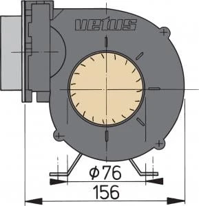Vetus blower tip Vent76. - 3