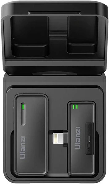 ULANZI UW-MIC Kablosuz Kayıt Yaka Mikrofonu Lightning Teşhir - Resim 3