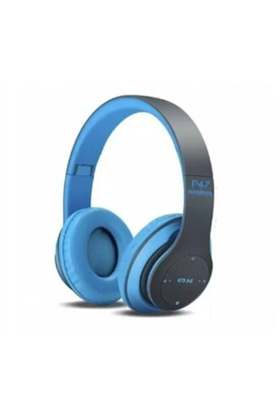 MEGATECH St-3 P47 Mavi Wireless Baş Üstü Kulaklık