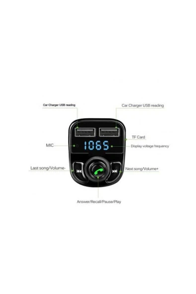 Ricardo Bluetooth Fm Transmitter Car X8 - 3