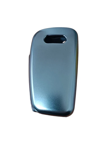 Audi A3 Q2 Anahtar Uyumlu Silikon Oto Anahtar Kumanda Kabı Kılıf Siyah - 4