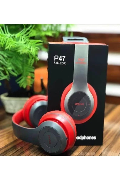checkmate P47 Wireless 5.0+edr Bluetooth Kablosuz Mp3 Çalar Kulaklık P47 - Resim 2