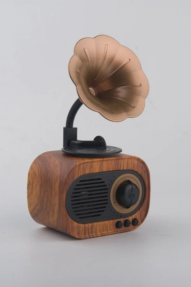 BSD GİFTED Bluetooth Hoparlör Vk-b5 Gramafon Nostalji Radyo - 2