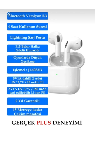 ANC Pro 5 Ios Android Uyumlu 5.3 Sürüm Bluetooth Kulaklık 8d Streo Hd Ses - 5