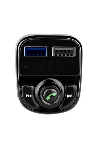Japanex Car X8 Wireless Araç Kiti Ve Şarj Cihazı Fm Çift Usb Transmitter - 2