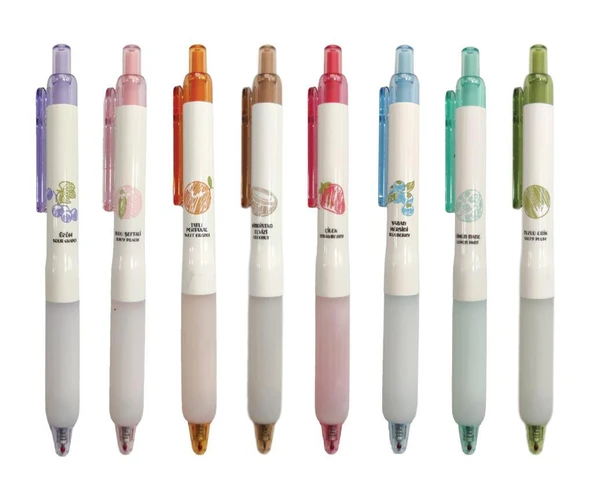 Penmark Kokulu Jel Mürekkepli Roller Tükenmez Kalem 0.5 Mm 8'li Set