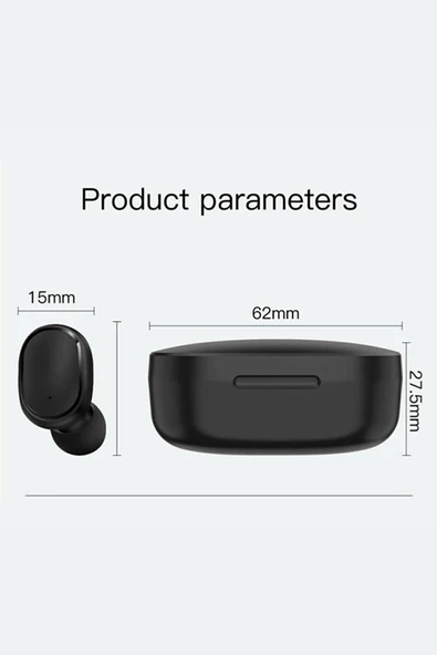 BGGTech Xiaomi Mi 10 Lite Uyumlu Sarj Göstergeli Yeni Nesil E6s Bluetooth Kulaklık - 3