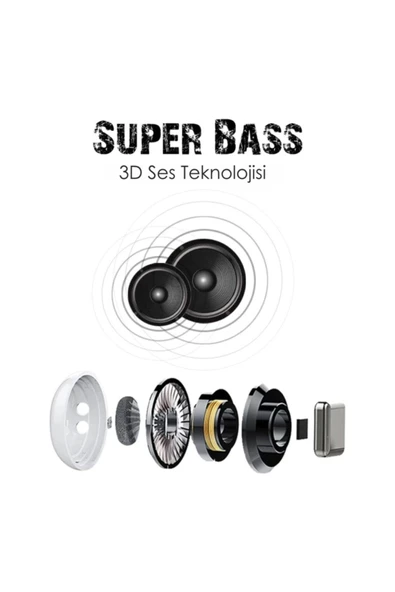 MegiTek Universal  Pro 5 Tws Bluetooth Kulaklık Yeni Versiyon 8d Ses Kalitesi Twspro5 - Resim 5