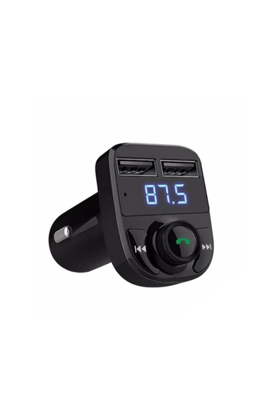 GOLDENSTAR Car X8 Araç Fm Transmitter,bluetooth,usb,mp3,sd Kart Çakmaklık Girişli Oto Müzik Çalar Kiti