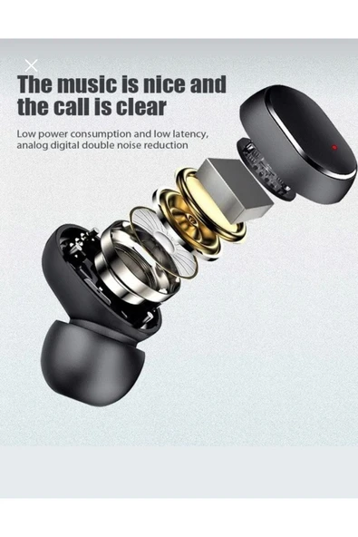 Holatec True E6s Xiaomi Redmi Uyumlu Airdots Kulak Içi Kulaklık Orjinal - 3