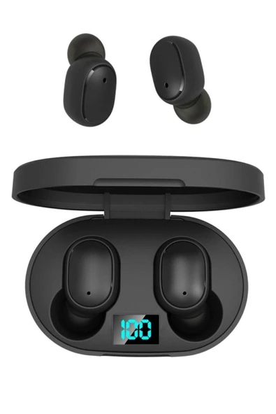 BGGTech Xiaomi Mi 10 Lite Uyumlu Sarj Göstergeli Yeni Nesil E6s Bluetooth Kulaklık