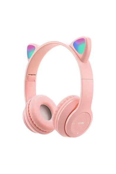 PSL P47m Cat Ear Kedi Kulaklı Kulak Üstü Kablosuz Bluetooth Kulaklık