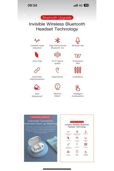 Holatec True E6s Xiaomi Redmi Uyumlu Airdots Kulak Içi Kulaklık Orjinal - 7