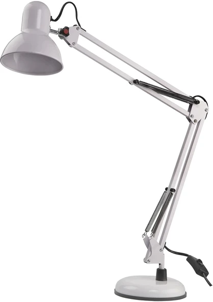 Noas YL86-1210 Münih Mengeneli Metal Gövdeli Masa Lambası Beyaz