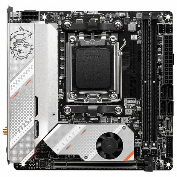 MSI MPG B650I EDGE WIFI DDR5 HDMI M.2 USB 3.2 LAN WİFİ MITX AM5 - 2