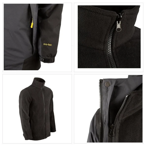 Evolite Blizzard 3in1 Ceket - Gri/Siyah - 3