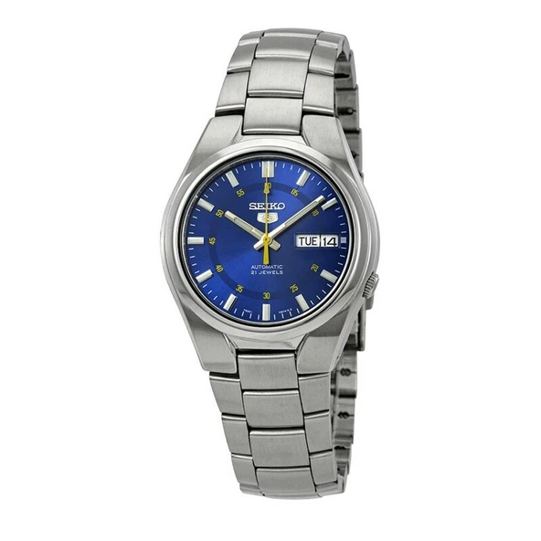 Seiko 5 SNK615K1 Otomatik Çelik Gri Lacivert Kadran 39 mm Erkek Kol Saati - 3