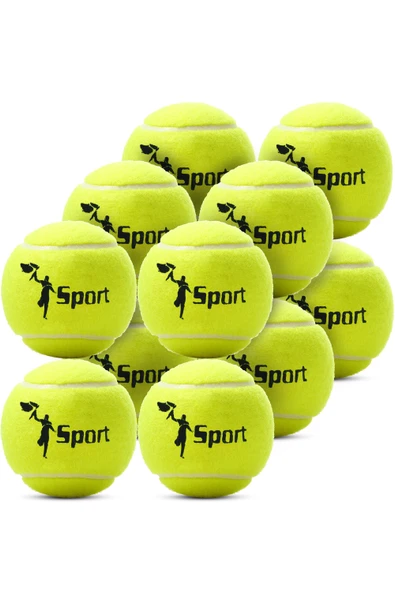 12 Adet Tenis Topu Başlangıç Seviye Eğitim Antrenman Amatör Maç Topu Tennis Ball