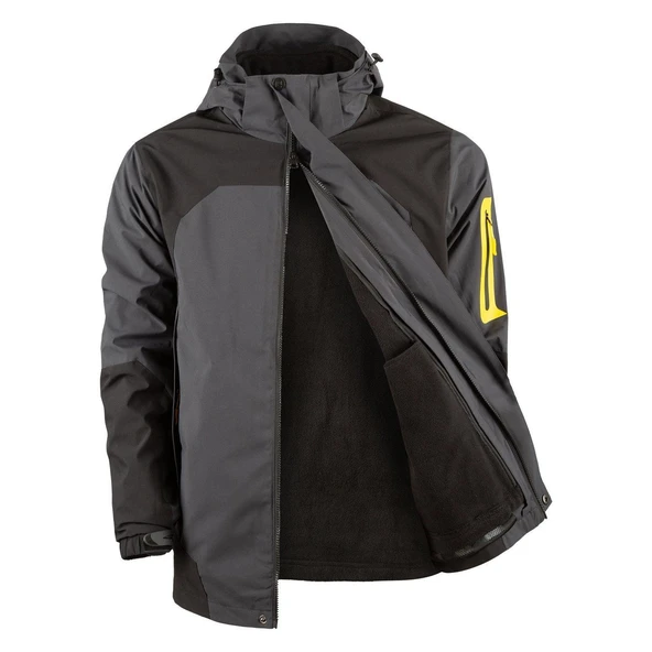 Evolite Blizzard 3in1 Ceket - Gri/Siyah - 2