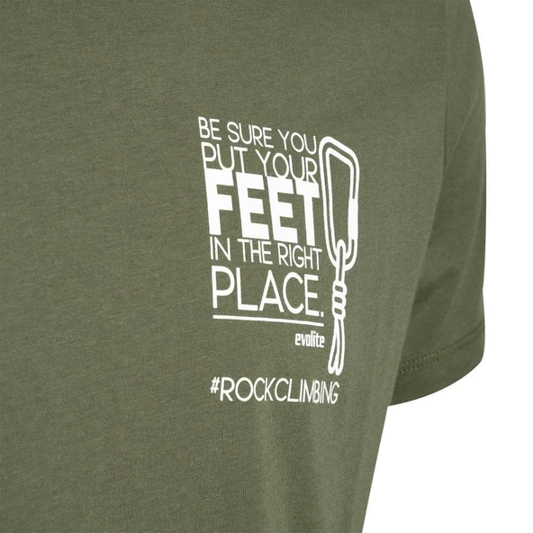 Evolite Rock Climbing T-shirt-Haki - 4