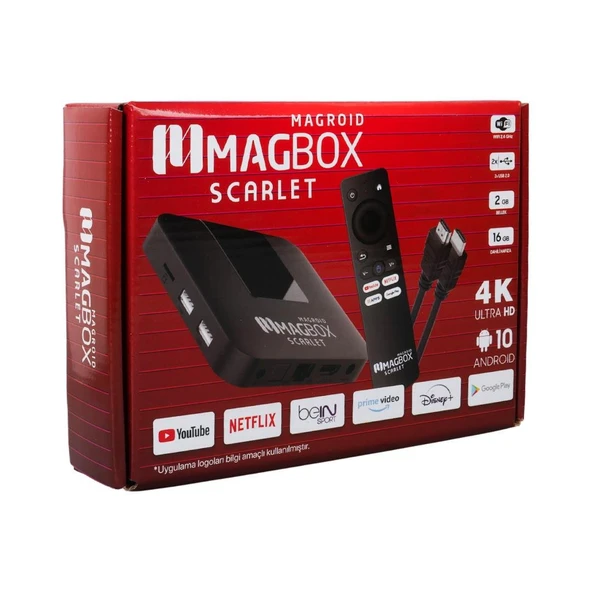 Ayt Magbox Magroid Scarlet 16 GB HDD 2 GB Ram 2.4G H313 Cpu Android Tv Box İ p Tv Destekli - 7