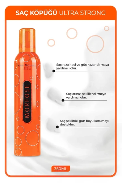 Ultra Strong Saç Köpük 350 ML - Ultra Güçlü Tutuş - mrfs - 2