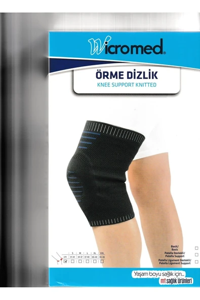 Wicromed Patella Destekli Örgü Dizlik Medium