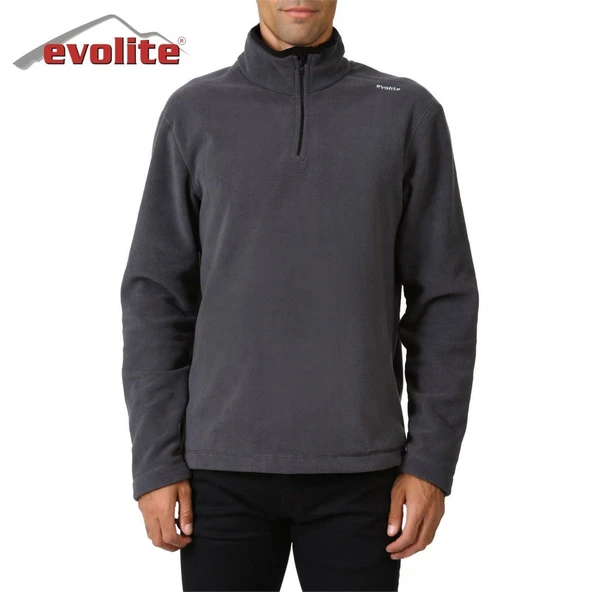Evolite Fuga Bay Mikro Polar Sweater - Gri - Resim 2