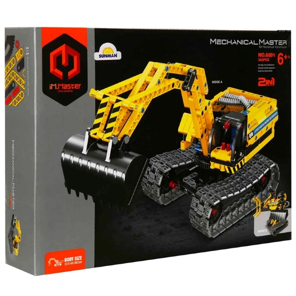 iM Master 2in1 Ekskavatör & Robot 398 Parça - Resim 7