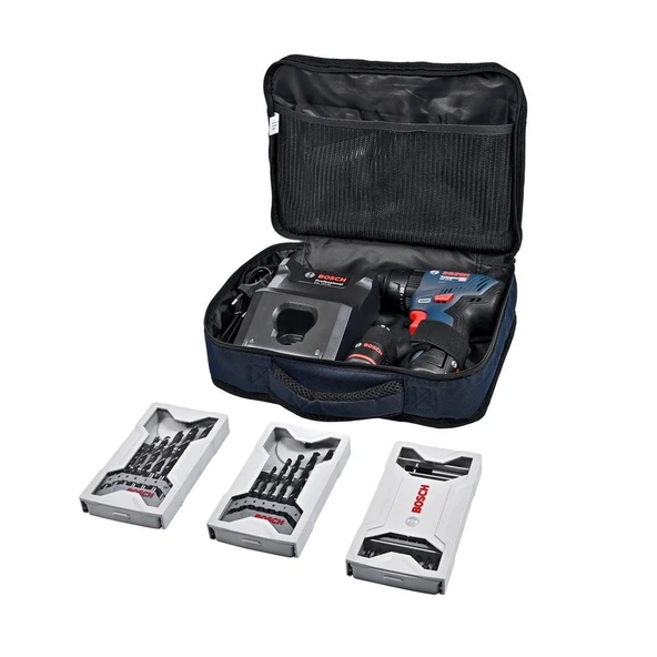 Bosch GSR 12V-30 Akülü Delme Vidalama 12V 2 Ah + 39 Parça Aksesuar Setli - 4