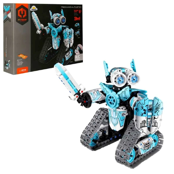 iM Master 3in1 Uzaktan Kumandalı Mavi Robot Araba 2.4 Ghz 430 Parça