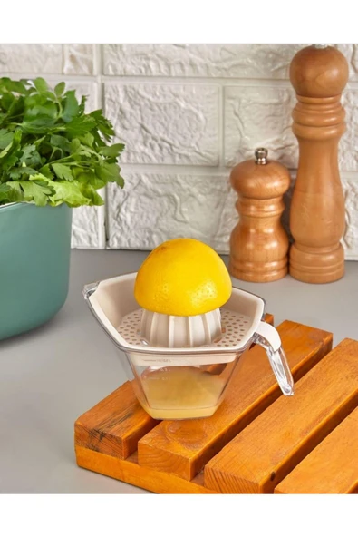 5 parça set lüks süzgeçli sebze meyve yıkama badyası kesme tahtası limon sıkacağı ölçek - 3