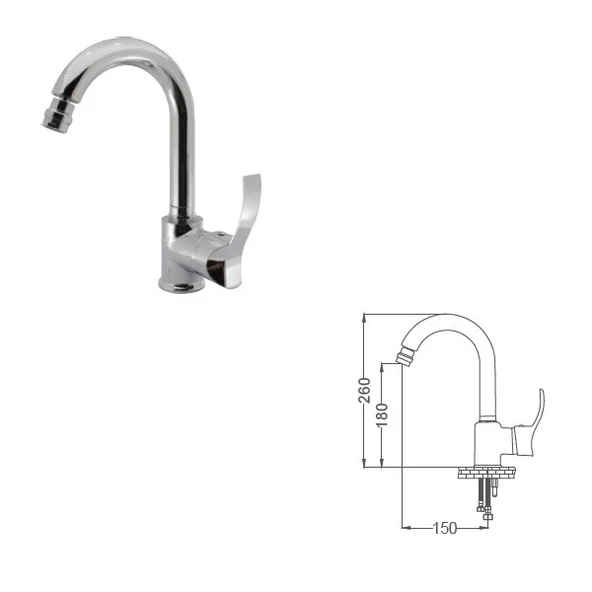 POLİSU GOLD MİX KUĞU LAVABO BATARYASI