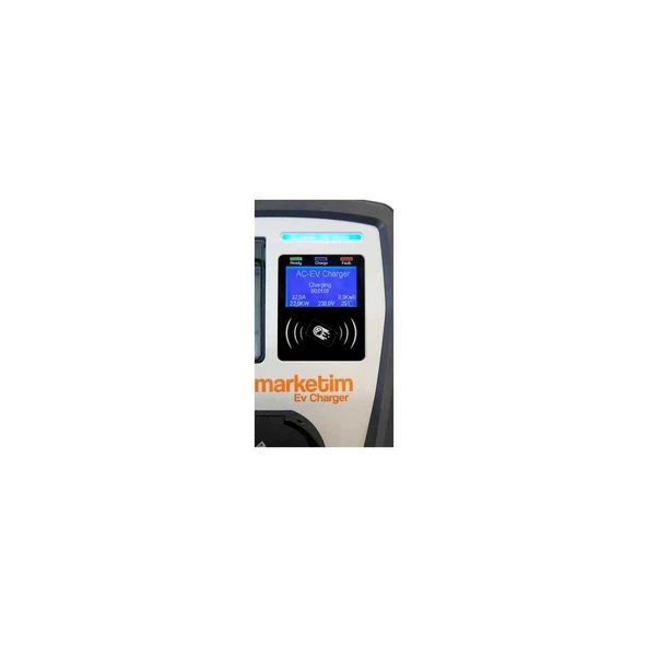 Elektro Marketim EMEV-22 22KW 3 Faz Tip Elektrikli Kablolu Araç Şarj Istasyonu - 3