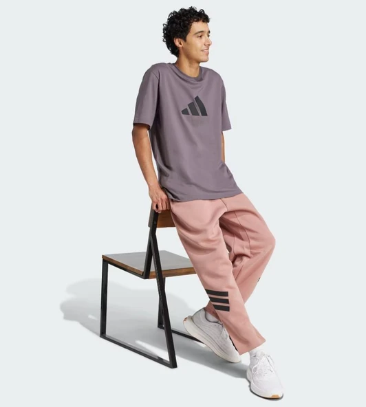 Adidas M FI 3Bar Tee 3 Çizgili Logo Tişört Erkek T-Shirt - Resim 4