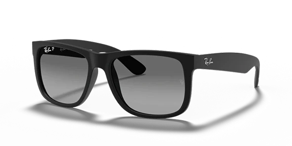 Ray-Ban Justin 4165 622/T3 Black-Light Grey Polarize Güneş Gözlüğü