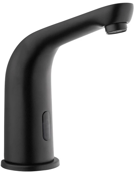 POLİSU FOTOSELLİ LAVABO BATARYA ÇİFT GİRİŞ KÖŞELİ (SİYAH)