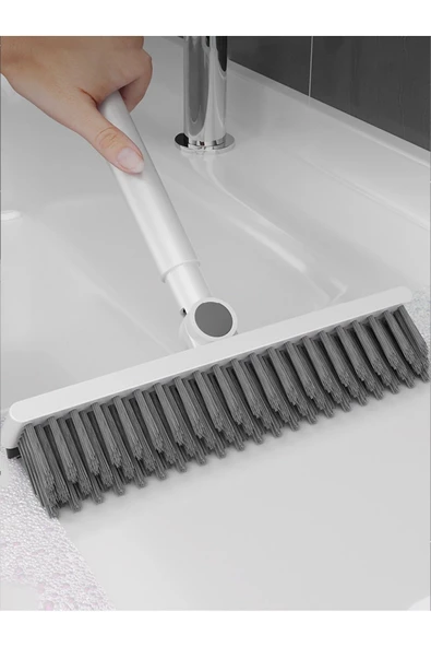Çekçekli V şekilli banyo zemin fayans temizlik fırçası köşe bucak için banyo balkon fırçası - 5