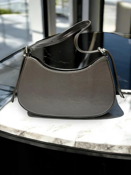 VELSE Suni Deri Bayan Omuz Çantası VS.BLKT.0281 - Resim 6