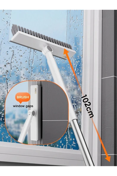 Çekçekli V şekilli banyo zemin fayans temizlik fırçası köşe bucak için banyo balkon fırçası - 8