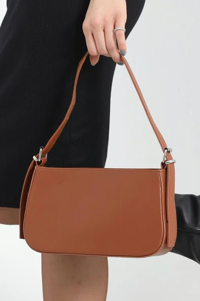 VELSE Suni Deri Bayan Omuz Çantası VS.BLKT.0283 - Resim 3