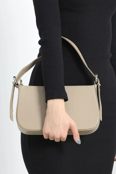 VELSE Suni Deri Bayan Omuz Çantası VS.BLKT.0284 - Resim 6