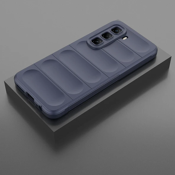 İnfinix Hot 50 Pro 4G Kılıf Esnek TPU Oyuklu Arka Yüzey Tasarımlı Etnik Silikon Kapak - Resim 11