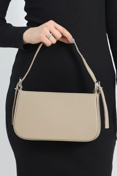 VELSE Suni Deri Bayan Omuz Çantası VS.BLKT.0284 - Resim 3